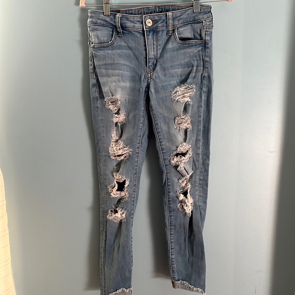 American Eagle jegging crop
